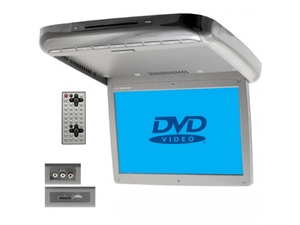 Автомобильный потолочный монитор 15.4" со встроенным DVD Intro JS-1542 DVD (Серый), фото 1