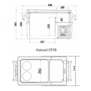 Автохолодильник Alpicool CF35 (12/24), фото 2