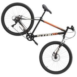 Велосипед Stark'23 Respect 27.1 D Microshift черный/оранжевый/серый 20", фото 3