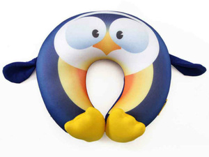 Подушка для путешествий с наполнителем из микробисера детская Travel Blue Fun Pillow Пингвин (234), фото 1