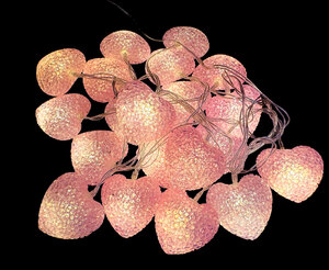 LED-гирлянда "Воздушные сердца" розовые, 20 ламп, 3 метра (TYL-22-USB-PINK20-3), фото 2