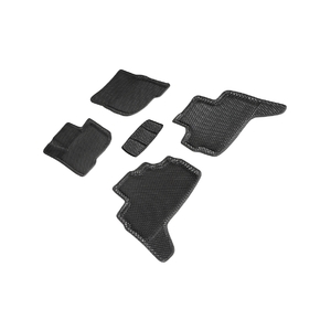 Коврики EVA 3D ромб для Mitsubishi Pajero Sport III (кр. арабской сборки) 2015-н.в. (черные, 95321)