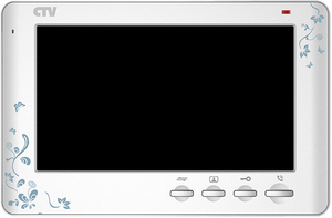Цветной монитор видеодомофона CTV-M1704 SE (белый), фото 1