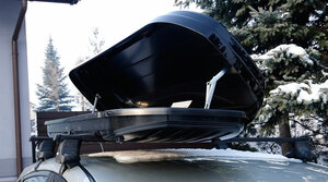 Бокс на крышу автомобиля SOTRA Magic 320 ABS черный металлик, фото 3