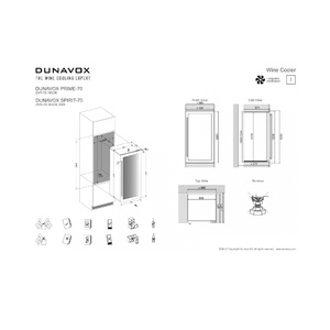 Винный шкаф Dunavox DVS-70.185DB, фото 9