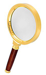 Лупа Kromatech ручная круглая 6х, 36 мм, в металлической оправе с деревянной ручкой, фото 1