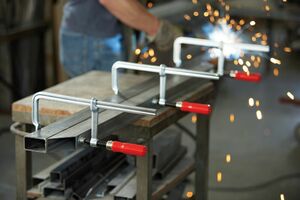 Струбцина Bessey GS20 classiX цельнометаллическая 200/100, 5 кН, деревянная ручка, BE-GS20, фото 5