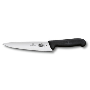 Нож Victorinox разделочный, лезвие 19 см, черный, фото 2