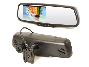 Зеркало заднего вида со встроенным GPS навигатором и видеорегистратором на Android 4.2 AVEL AVS0599DVR, фото 1