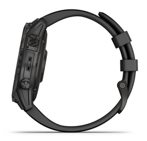 Умные часы Garmin Fenix 7 Sapphire Solar титановый серый DLC с черным ремешком, фото 11