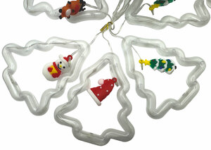 Светодиодная LED-гирлянда занавес ЛАМПОВА "Рождественская ель" (LJL-18-USB-RGB110-3-tree), фото 7