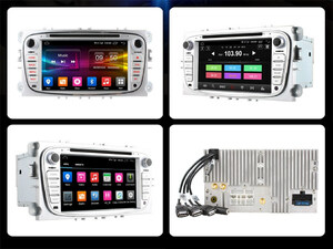 Штатная магнитола CARMEDIA OL-7296 DVD Ford Focus II, Mondeo, S-MAX, Galaxy, Tourneo/Transit Connect (цвет панели: черный), фото 10