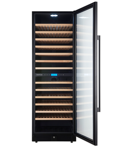Винный шкаф CellarPrivate двухзонный на 163 бутылки черный CP165-2TB, фото 9