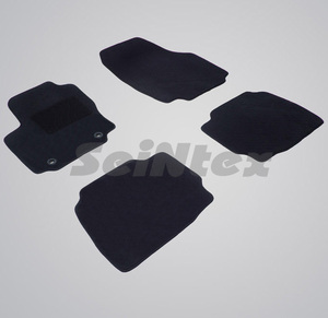 Ворсовые LUX коврики в салон Seintex для Ford Mondeo IV 2007-2015 (черные, 82754)