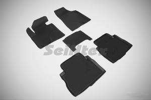 Резиновые коврики с высоким бортом Seintex для KIA Sorento 2011-2013, фото 1