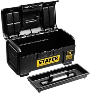 Пластиковый ящик для инструментов STAYER TOOLBOX-19 480 х 270 х 240  38167-19, фото 3
