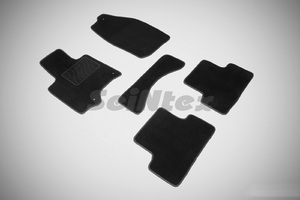 Ворсовые LUX коврики в салон Seintex для Infiniti QX50 (EX35) 2007-2014 (черные, 82333), фото 1