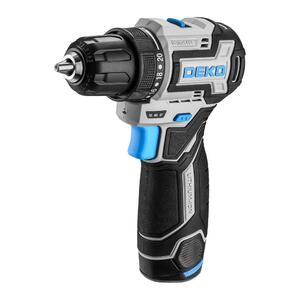 Дрель-шуруповерт аккумуляторная бесщеточная компактная DEKO Loner 12V PRO в кейсе, 12В, 2x3.0Ач, фото 4
