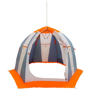 Палатка рыбака Митек Нельма 2 (оранжево-белый/сероголубой), фото 3