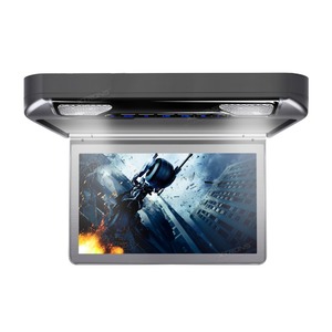 Автомобильный потолочный монитор 13.3" со встроенным Full HD медиаплеером ERGO ER13S-DVD (темно-серый), фото 3