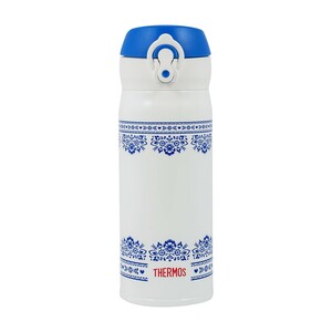 Термос (бутылка) Thermos JNL-402-BLWH SS 0.4л (бело-синий), фото 1