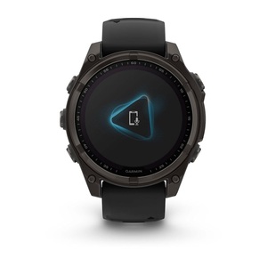 Часы Garmin Fenix 8 47mm Saph Carbon Grey DLC Titanium Black-Pebble Grey Sln (010-02906-11G), фото 6