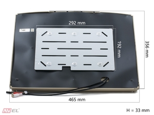 Потолочный монитор 17,3" со встроенным Full HD медиаплеером AVS1717MPP (бежевый), фото 8