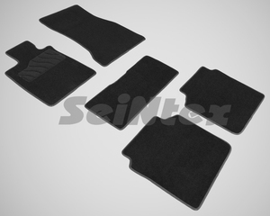 Ворсовые LUX коврики в салон Seintex для BMW 7 Ser G-12 VI 4WD 2015-н.в. (черные, 87534), фото 1