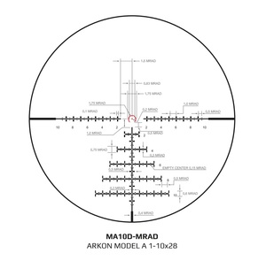 Оптический прицел ARKON Model A 1-10х28, фото 7