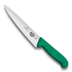 Нож Victorinox разделочный, лезвие 19 см, зелёный, фото 1