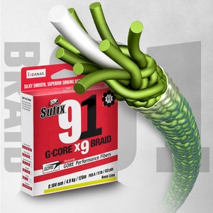 Леска плетеная SUFIX 91 BRAID зеленый 150 м 0.205 мм 11,3 кг, фото 2
