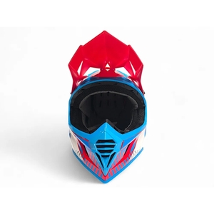 Шлем AiM RH855(Fiber Glass) TONDO глянцевый Blue/White/Red XS, фото 6