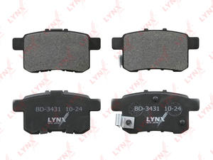 Колодки тормозные задние LYNXauto BD-3431. Для HONDA Хонда Accord(Аккорд) VIII 2.0-2.4 08>, фото 2