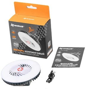 Фонарь кемпинговый NISUS PRO с вентилятором (N-FSD1), фото 6