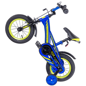 Детский велосипед TechTeam Quattro 16" синий (сталь) 2023, фото 3