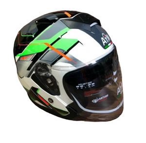 Шлем AiM JK526 Fluo-Green/White/Black XXXL, фото 2
