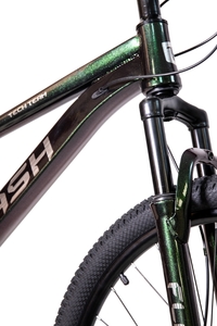 Велосипед Tech Team FLASH 24"х13" зеленый хамелеон 2024, фото 3
