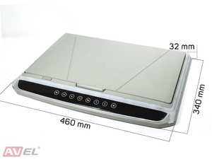 Потолочный монитор 17,3" со встроенным Full HD медиаплеером AVEL Electronics AVS1707MPP (серый), фото 2
