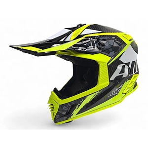 Шлем AiM RH855 Carbon TERRAIN глянцевый  Black/Yellow XXXL, фото 1