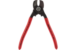 Кабелерез, Ø 15 мм (50 мм²), длина 165 мм, фосфатированный, обливные ручки KNIPEX KN-9511165SB, фото 1