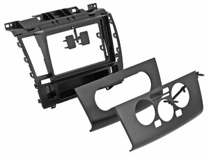 Рамка InCar для UMS NISSAN Tiida 2004-2011 (правый-левый руль), 9" BLACK, фото 2