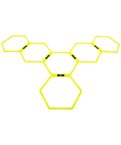 Набор шестиугольных напольных обручей Jögel Agility Hoops JA-216, 6 шт., фото 4
