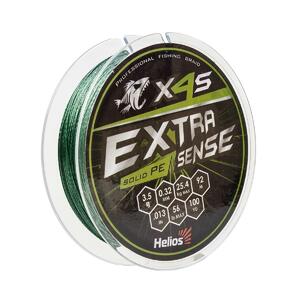 Шнур Extrasense X4S PE Green 92m 3.5/56LB 0.32mm (HS-ES-X4S-3.5/56LB) Helios