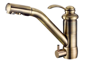 Смеситель для кухни ZORG Granit (ZR 400 KF-47-BR) Бронза, фото 1