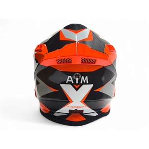 Шлем AiM RH855(Fiber Glass) TONDO глянцевый Orange/Black/White XXXL, фото 4