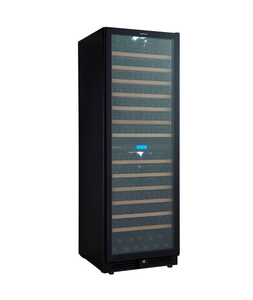 Винный шкаф CellarPrivate двухзонный на 163 бутылки черный, скрытая ручка CP165-2TBH, фото 7