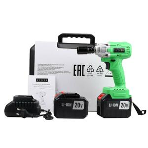 Гайковерт аккумуляторный ударный Zitrek Crusher 20-Li (20В, Li-ion 2x6.0Ач, з/у, кейс), фото 7