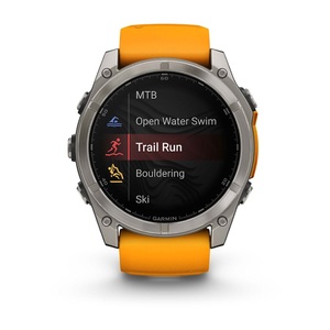 Часы Garmin Fenix 8 51mm AMOLED Saph Graphite DLC Titanium Spark Orange-Graphit Sln(010-02905-53G), фото 11