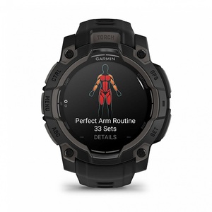 Часы Garmin Instinct 3 45mm AMOLED Black with Black Silicone (010-02936-00G), фото 4
