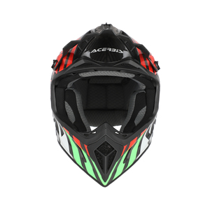 Шлем Acerbis STEEL CARBON 22-06 Green/Red глянцевый XS, фото 4